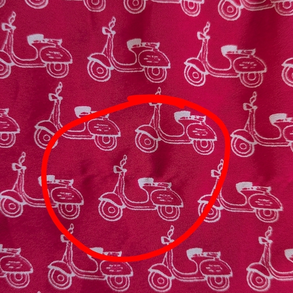 Women's BANANA REPUBLIC Petite M Pink White Scooter Print Tank Top - Picture 9 of 9